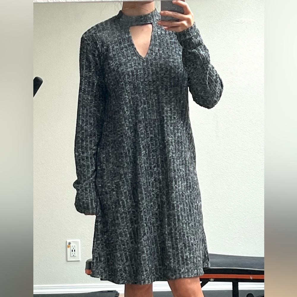 Knit rib sweater dress size M